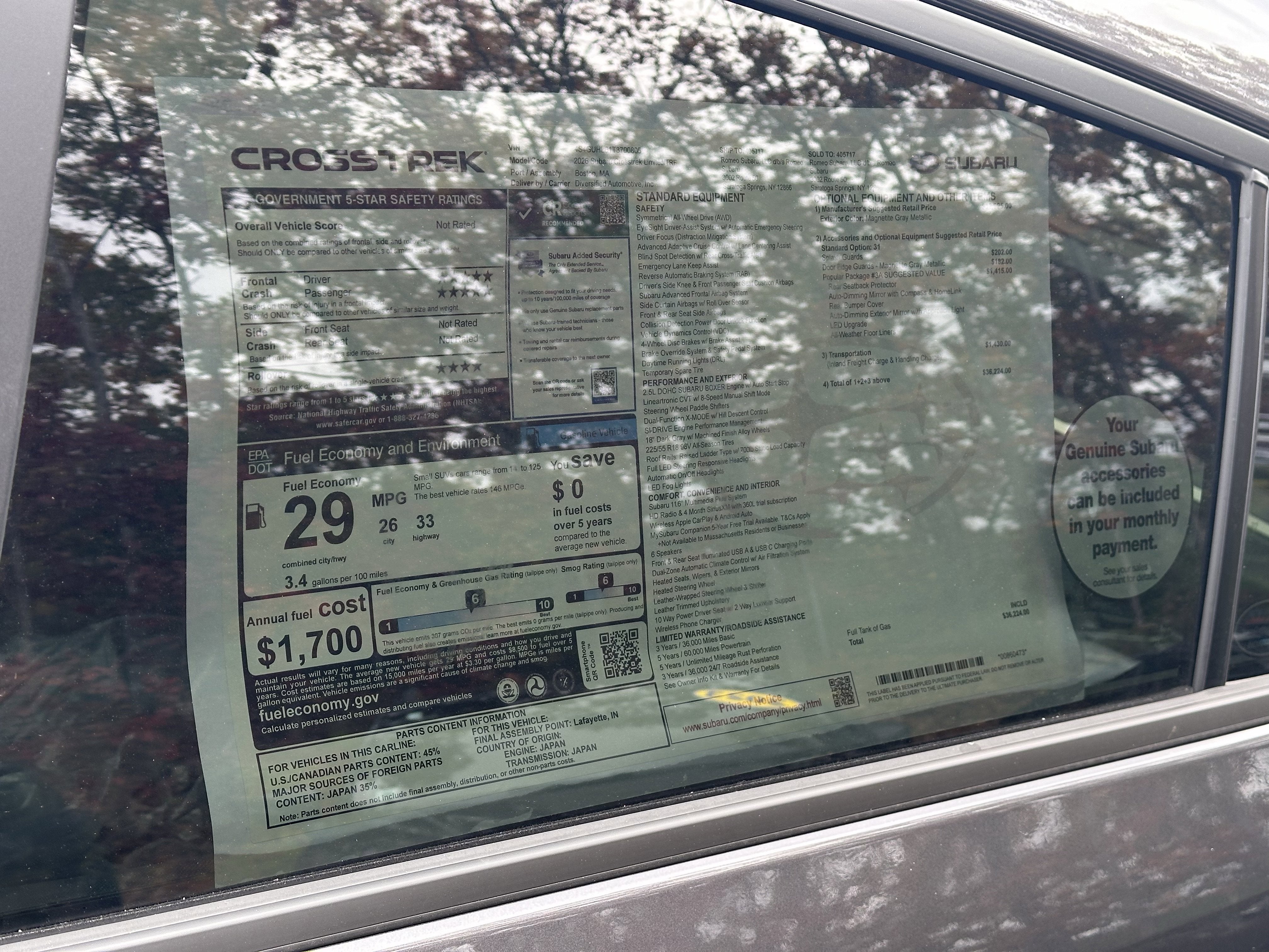 2026 Subaru CROSSTREK Limited