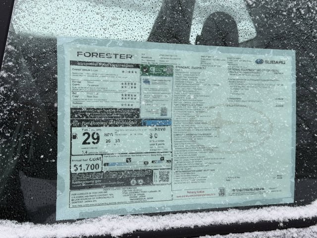 2026 Subaru FORESTER Standard Model