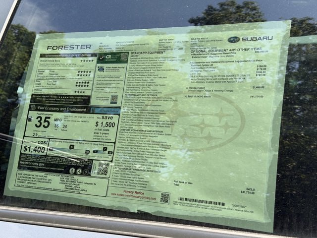 2026 Subaru FORESTER Limited Hybrid