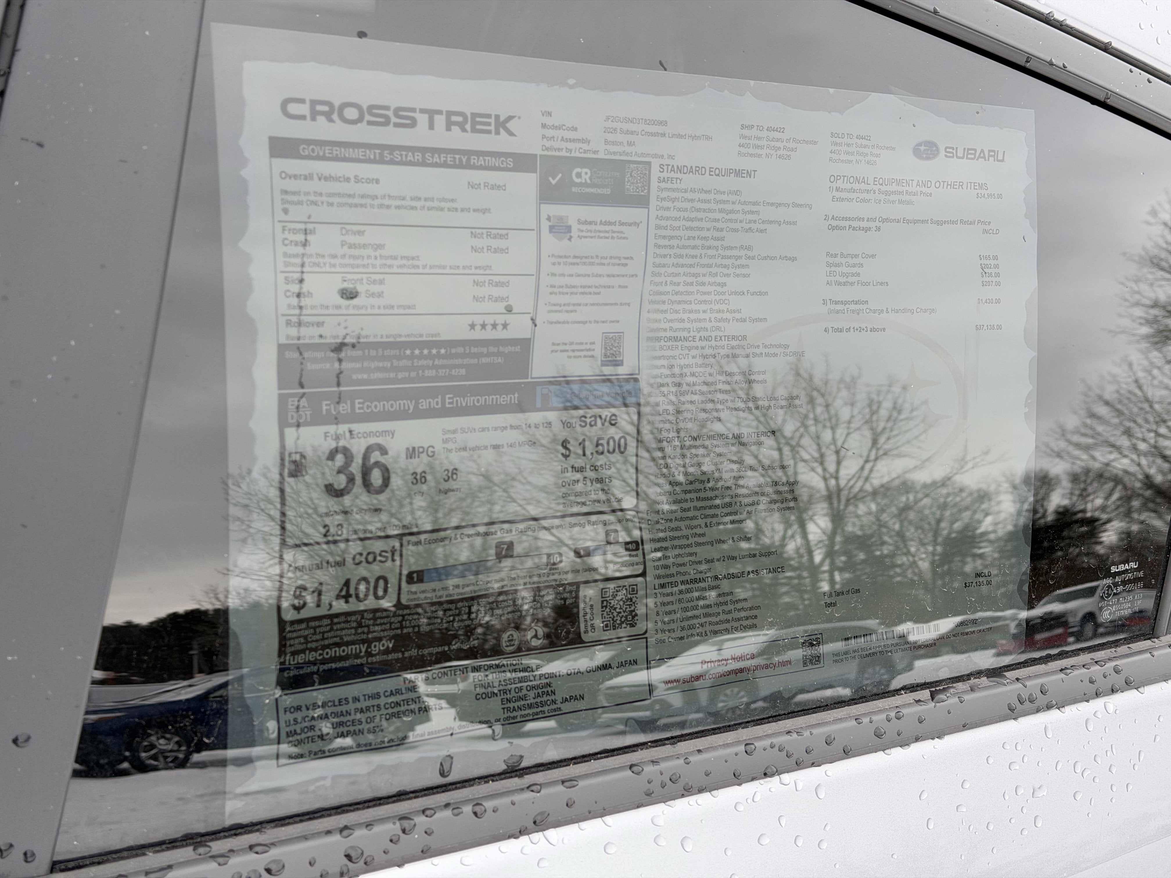 2026 Subaru CROSSTREK Limited Hybrid