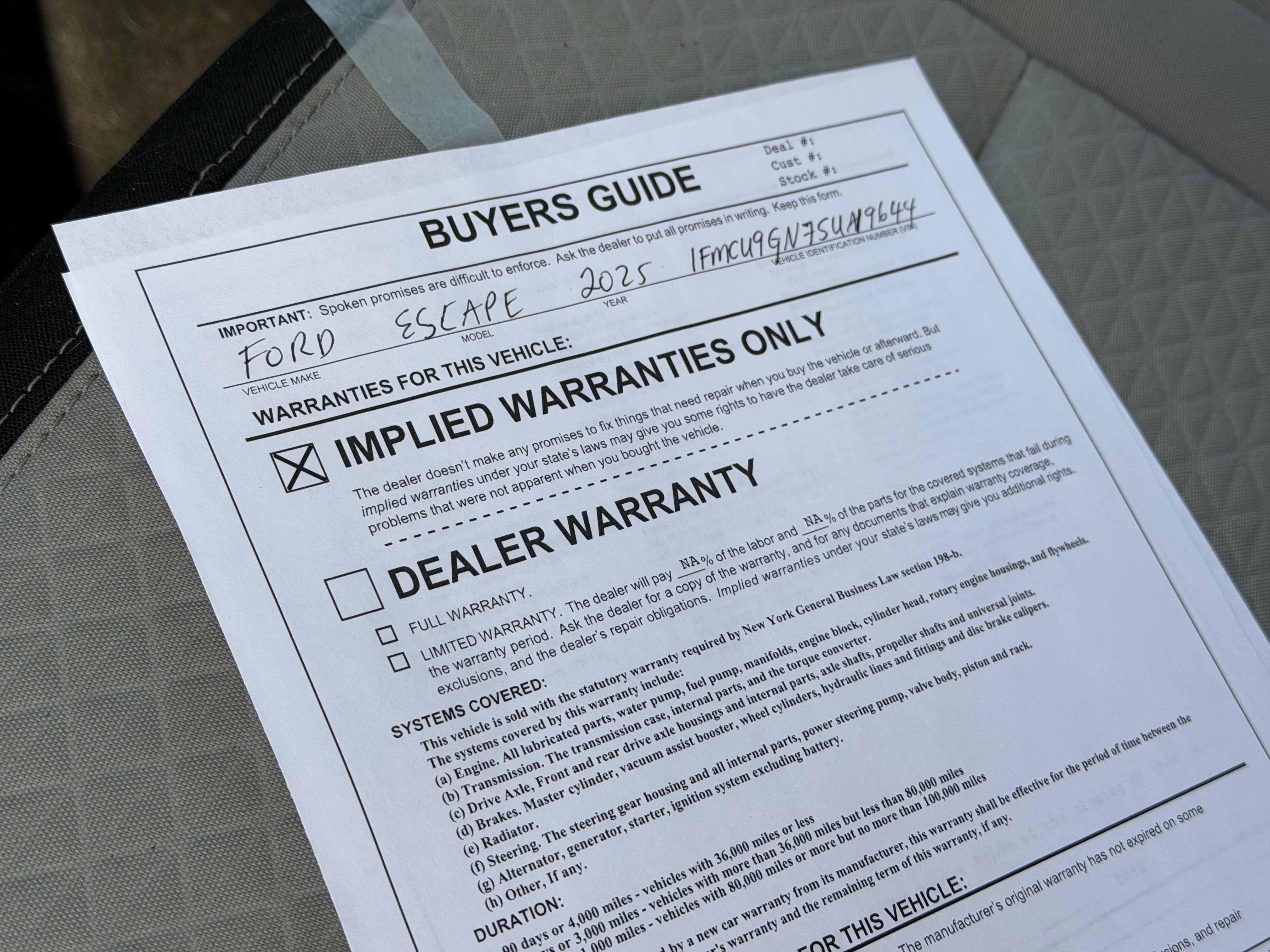 2025 Ford Escape Active