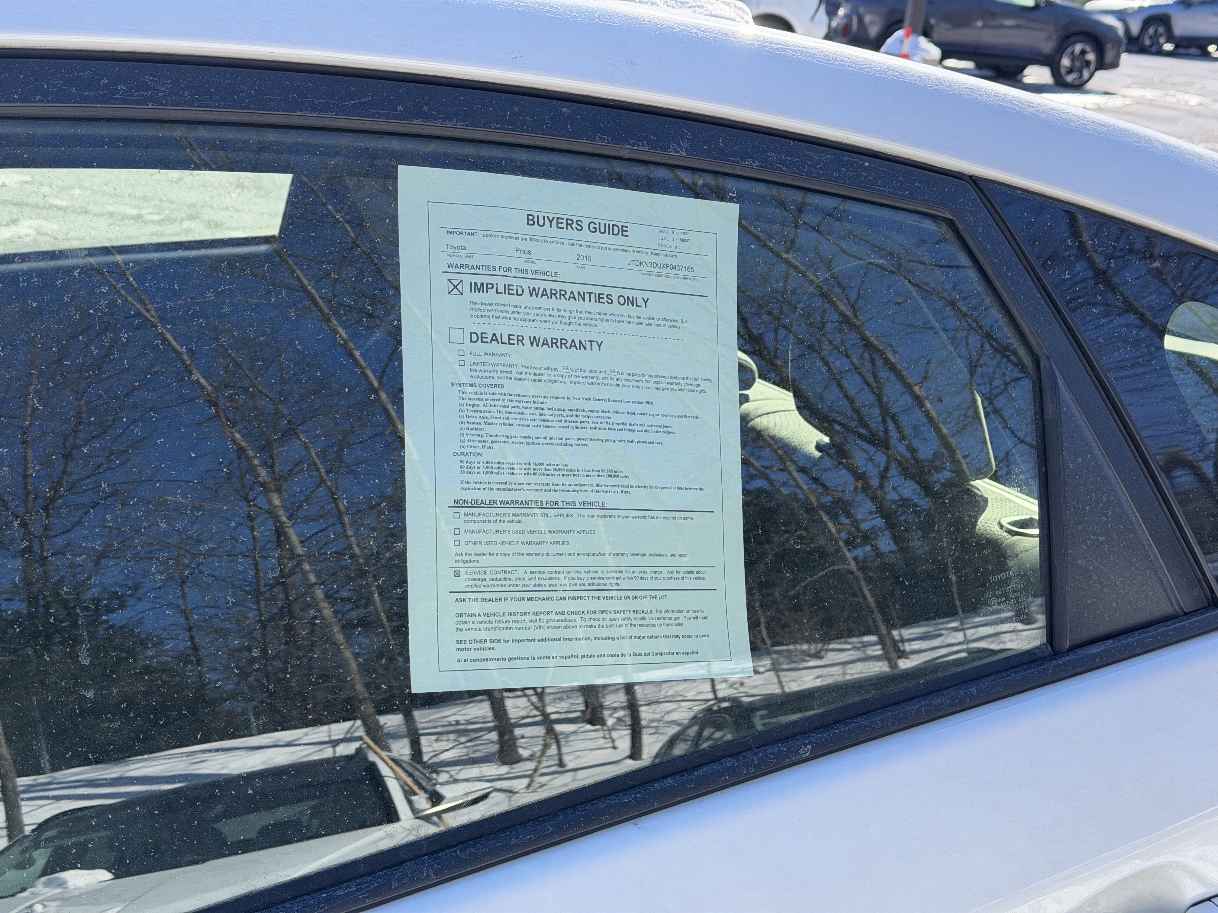 2015 Toyota Prius Two