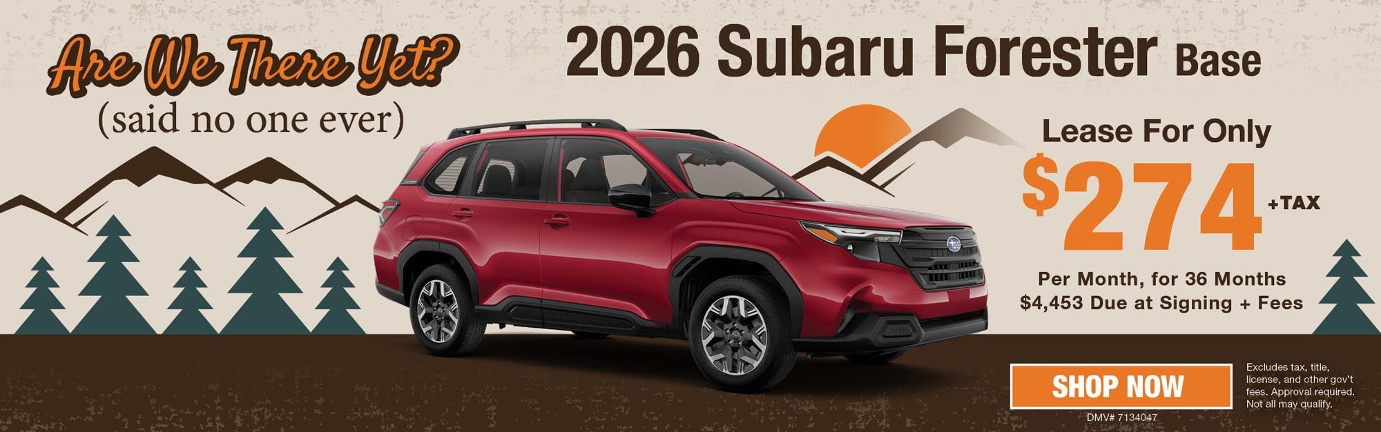 2026 Forester Lease