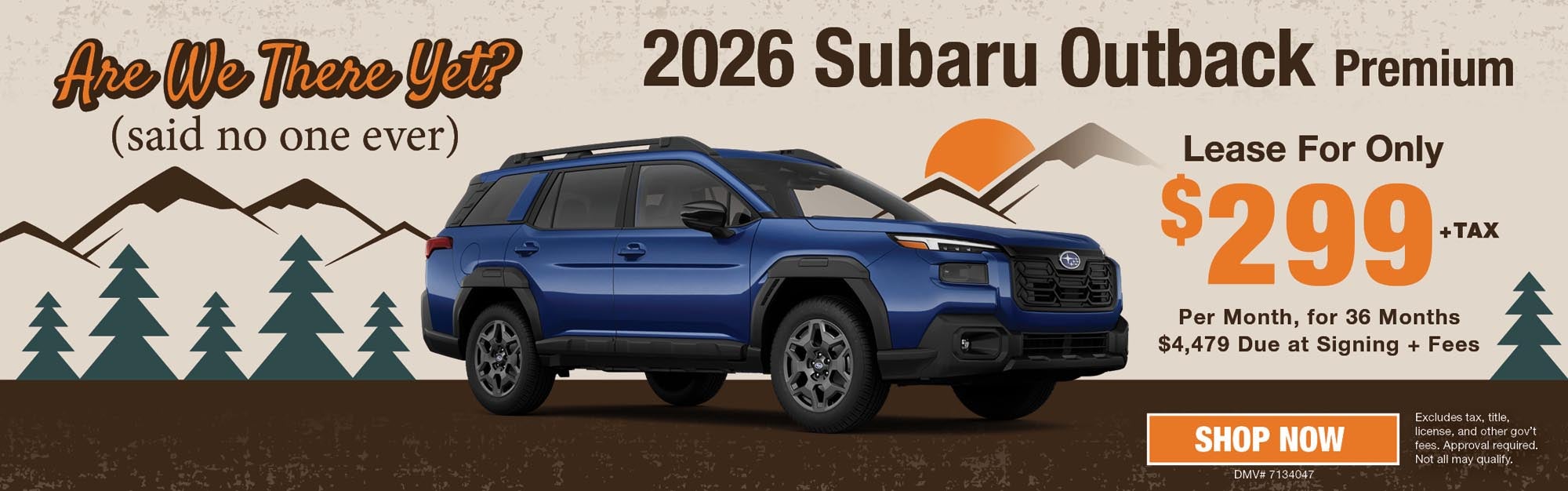 2026 Outback Lease