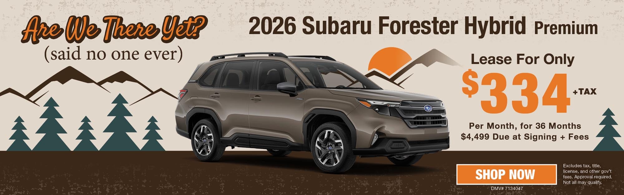 2026 Forester Hybrid Lease
