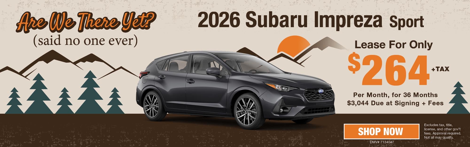 2026 Impreza Lease