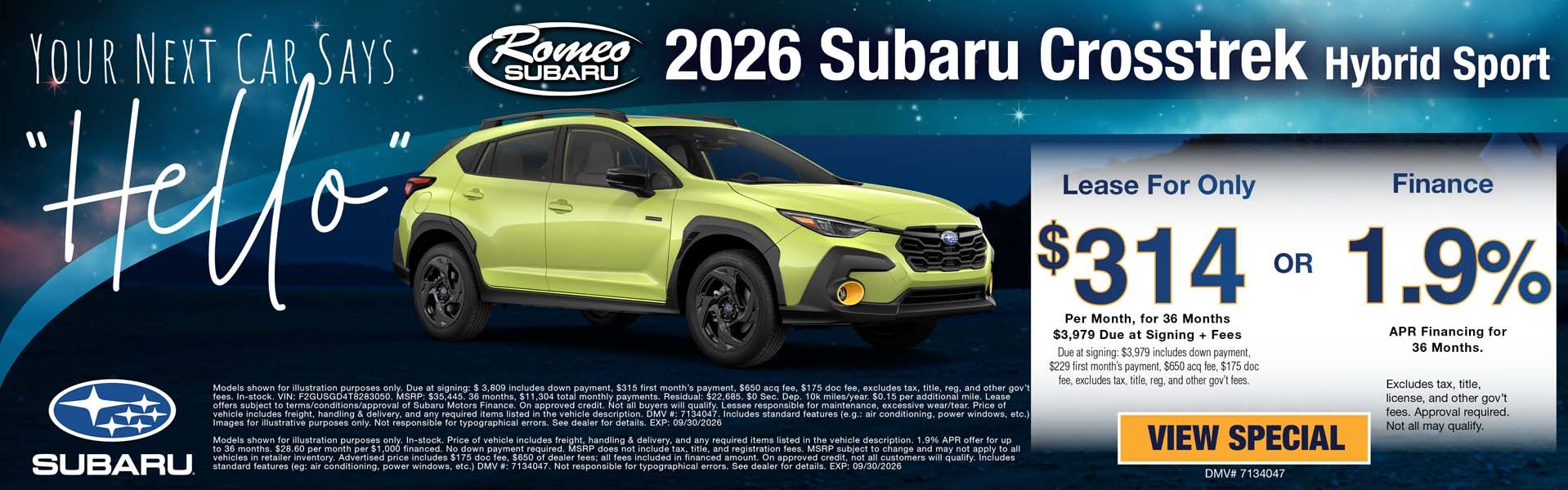 2026 Crosstreak Hybrid Sport