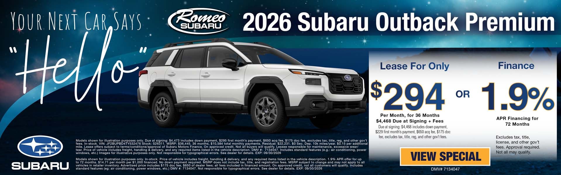 2026 Subaru Outback